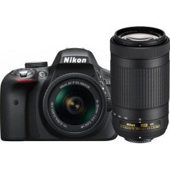 Nikon D3300 + AF-P 18-55 + 70-300 Lustrzanka. Aparaty lustrzanki marki NIKON. Za 2,459.55 zł.