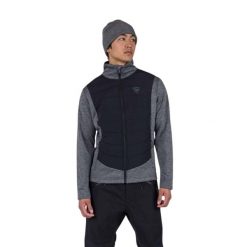Bluza Rossignol męska Classique Hybrid Clim FZ szara. Szare bluzy nierozpinane męskie Rossignol, m, bez wzorów, sportowe, bez ramiączek, bez kaptura. Za 489.99 zł.