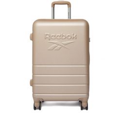 Walizka średnia Reebok. Brązowe walizki męskie Reebok, bez wzorów, średnie. Za 299.99 zł.