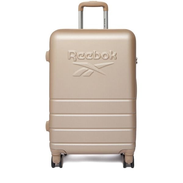 Walizka średnia Reebok. Brązowe walizki męskie Reebok, bez wzorów, średnie. Za 299.99 zł.
