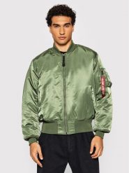 Alpha Industries Kurtka bomber Ma-1 100101 Zielony Regular Fit. Zielone kurtki męskie Alpha Industries, l, bez wzorów, z syntetyku, bez ramiączek, bez kaptura. Za 639.99 zł.