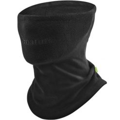 Komin maska polarowa na twarz wielofunkcyjna Qunature WB023. Czarne szaliki męskie ROCKBROS, bez wzorów, z polaru, sportowe. Za 49.90 zł.