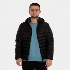 Kurtka puchowa Softee Milano. Czarne kurtki męskie Softee, m, bez wzorów, z puchu, bez ramiączek, bez kaptura. Za 244.99 zł.