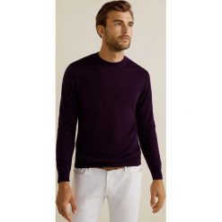 Mango Man - Sweter Willy. Szare swetry męskie Mango Man, z dzianiny, z okrągłym kołnierzem. Za 199.90 zł.