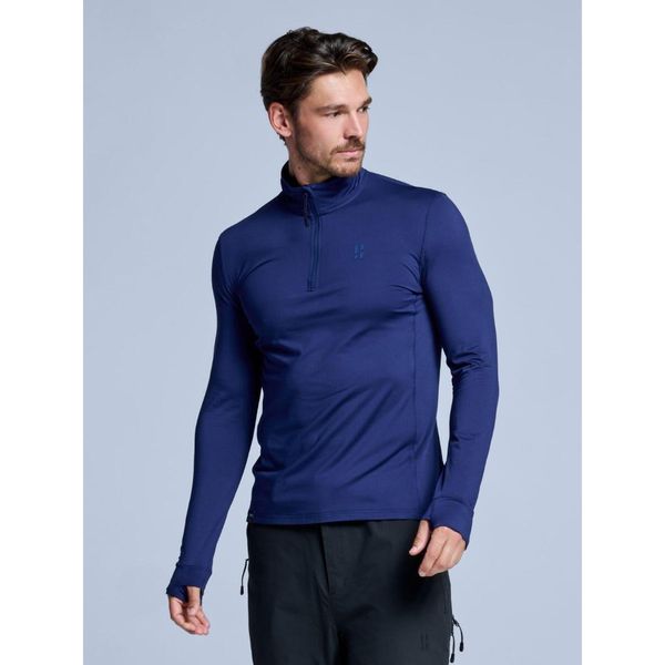 Pully - Męska - Four Seasons Lightweight 2.0 - Granatowe. Niebieskie bielizna termoaktywna męska POEDERBAAS, m, bez wzorów, z elastanu, bez ramiączek, narciarskie. Za 234.14 zł.