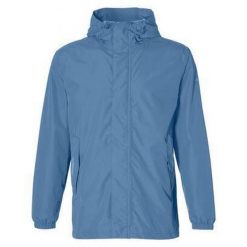 Rowerowa kurtka przeciwdeszczowa Hoga unisex, horizon blue. Niebieskie kurtki męskie BASIL, bez wzorów, z materiału, sportowe, bez ramiączek, bez kaptura. Za 419.90 zł.