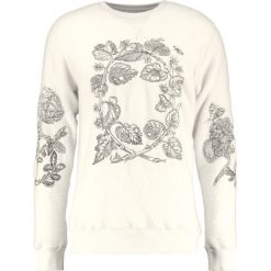 Soulland DAMIAN EMBROIDERY Sweter off white. Białe kardigany męskie Soulland, z materiału. W wyprzedaży za 450.45 zł.
