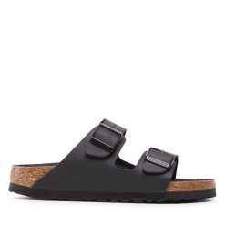 Klapki Birkenstock. Czarne klapki i japonki męskie Birkenstock, bez wzorów. Za 299.99 zł.
