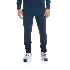 Męskie spodnie dresowe Leone Lifestyle. Niebieskie spodnie dresowe męskie LEONE 1947 APPAREL, bez wzorów, z dresówki. W wyprzedaży za 182.75 zł.