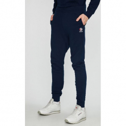 Reebok Classic - Spodnie. Niebieskie spodnie na co dzień męskie Reebok Classic, bez wzorów, z bawełny, casualowe. W wyprzedaży za 199.90 zł.