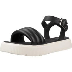 Sandały GEOX J SANDAL KODETTE GIR Czarny. Czarne buty zimowe męskie Geox, bez wzorów, ze skóry, sportowe, bez obcasa, bez zapięcia. Za 214.99 zł.