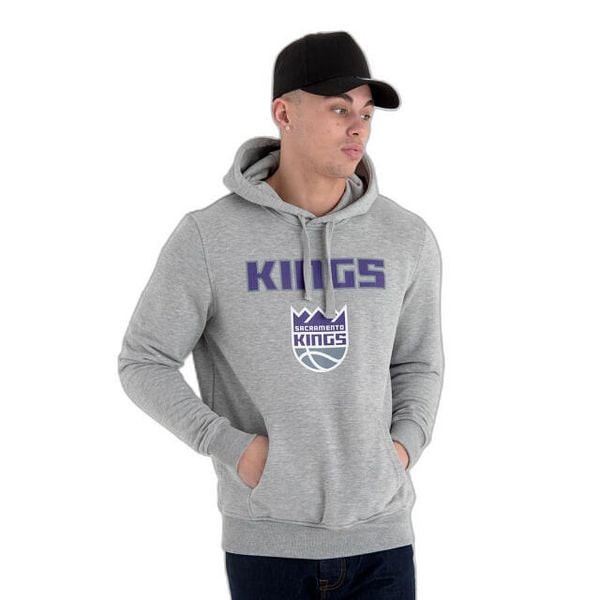 Bluza z kapturem Sacramento Kings NBA. Szare bluzy z kapturem męskie New Era, m, bez wzorów, z kapturem. W wyprzedaży za 266.65 zł.