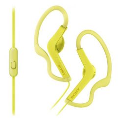 Sony Słuchawki Sportowe Douszne Mdr-as210ap, Żółty. Słuchawki douszne marki SONY. W wyprzedaży za 56.00 zł.
