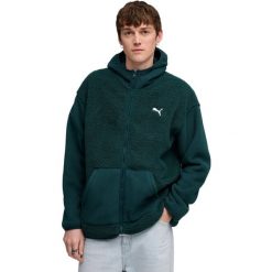 Bluza z kapturem Puma Ess Elevated Relaxed Winterized, Mężczyźni. Zielone bluzy nierozpinane męskie Puma, m, bez wzorów, z poliesteru, bez ramiączek, z kapturem. Za 490.00 zł.