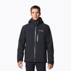 Kurtka ocieplana męska Columbia Explorers Edge II Insulated. Czarne kurtki męskie Columbia, m, bez wzorów, z puchu, sportowe, bez ramiączek, bez kaptura. Za 779.99 zł.