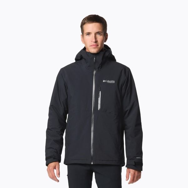 Kurtka ocieplana męska Columbia Explorers Edge II Insulated. Czarne kurtki męskie Columbia, m, bez wzorów, z puchu, sportowe, bez ramiączek, bez kaptura. Za 779.99 zł.