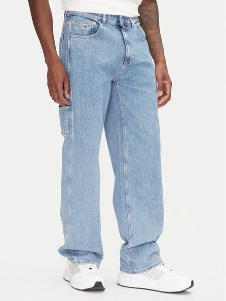 Tommy Jeans Jeansy Jamie DM0DM21326 Niebieski Loose Fit. Niebieskie jeansy męskie Tommy Jeans, bez wzorów, z bawełny. Za 289.99 zł.