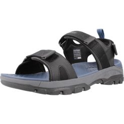 Sandały SKECHERS TRESMEN - RYER Czarny. Czarne sandały męskie Skechers, z gumy, bez zapięcia. Za 283.99 zł.