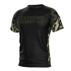 Koszulka Sportowa Techniczna Męska EXTREME HOBBY JUNGLE PANTHER. Czarne t-shirty sportowe męskie EXTREME HOBBY, m, bez wzorów, z elastanu, sportowe, bez ramiączek. Za 149.00 zł.