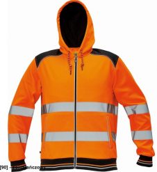 CERVA KNOXFIELD HI-VIS HOODIE - męska, zapinana na zamek bluza z kapturem w wersji hi-vis, mieszanka poliester i bawełna - pomarańczowy XXL. Brązowe bluzy rozpinane męskie CERVA, m, bez wzorów, z bawełny, bez ramiączek, z kapturem. Za 145.14 zł.