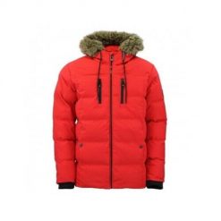 Kurtka puchowa wodoodporna Peak Mountain Canory. Czerwone kurtki męskie Peak Mountain, xl, bez wzorów, z puchu, sportowe, bez ramiączek, bez kaptura. W wyprzedaży za 258.50 zł.