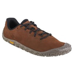 Buty do biegania męskie, Merrell Vapor Glove 6. Brązowe buty do biegania męskie Merrell, bez wzorów, z gumy, bez zapięcia, do biegania. Za 539.00 zł.