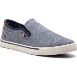 Tenisówki WRANGLER - Mitos Slip On WM91101A Lt. Blue 012. Trampki męskie marki Wrangler. Za 199.00 zł.