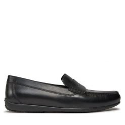 Mokasyny Geox. Czarne mokasyny męskie Geox, bez zapięcia. Za 309.99 zł.