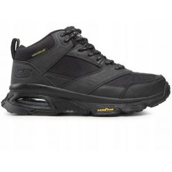 BUTY męskie SKECHERS 237215-BBK outdoor Wodoodporna membrana system 45. Buty trekkingowe męskie Skechers, bez wzorów, z materiału, sportowe, bez obcasa, bez zapięcia. Za 319.99 zł.