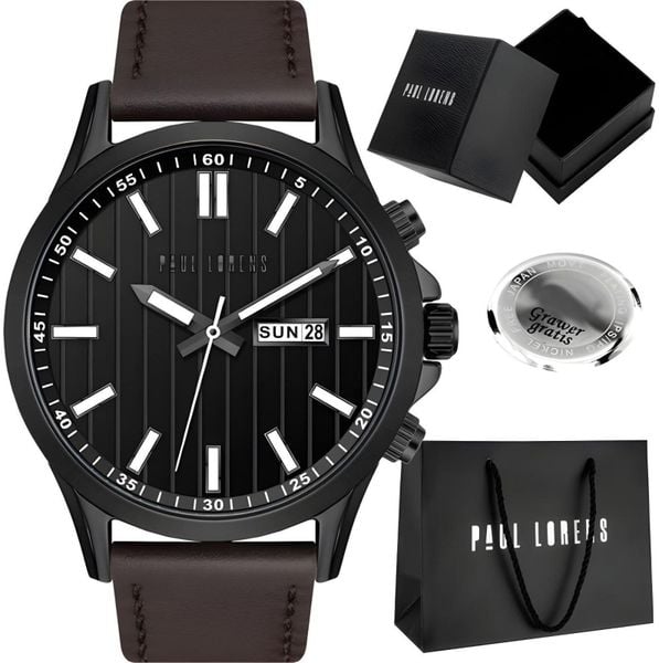 Zegarek męski Paul Lorens TORENT-1B2 zestaw z grawerem. Zegarki męskie Paul Lorens. Za 169.00 zł.