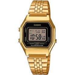Zegarek męski Casio LA680WEGA-1ER, Quartz, 28mm, 3ATM. Czarne zegarki męskie Casio. Za 253.05 zł.