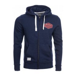 Brakeburn Bluza Męska M Niebieska. Niebieskie bluzy rozpinane męskie Brakeburn, z nadrukiem, eleganckie. W wyprzedaży za 201.00 zł.
