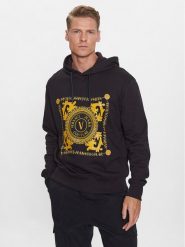 Versace Jeans Couture Bluza 75GAIF07 Czarny Regular Fit. Czarne bluzy nierozpinane męskie Versace Jeans Couture, m, bez wzorów, z bawełny, bez ramiączek, bez kaptura. Za 1,399.00 zł.