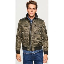 Kurtka bomber - Khaki. Brązowe kurtki męskie Reserved. Za 239.99 zł.