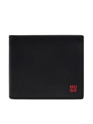 HUGO Portfel 50546136 Czarny. Czarne portfele męskie Hugo, bez wzorów, ze skóry. Za 309.99 zł.