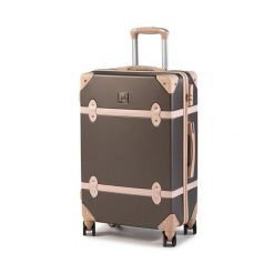 Walizka średnia Semi Line. Brązowe walizki męskie Semi-line, bez wzorów, średnie. Za 259.99 zł.
