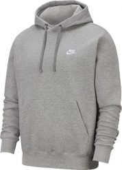 Nike Bluza męska Nsw Club Hoodie szara r. L (BV2654 063). Szare bluzy nierozpinane męskie Nike, l, bez wzorów, bez ramiączek, bez kaptura. Za 251.42 zł.