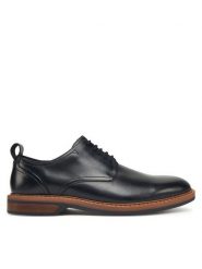 Clarks Półbuty Aldwin Lace 26183981 Czarny. Czarne eleganckie półbuty męskie Clarks, ze skóry, wizytowe, bez obcasa, bez zapięcia. Za 389.99 zł.