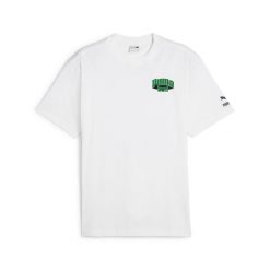 Koszulka Sportowa Męska Puma Team For The Fanbase Graphic. Białe t-shirty sportowe męskie Puma, l, bez wzorów, sportowe, bez ramiączek. Za 186.00 zł.