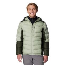 Kurtka puchowa męska Columbia Labyrinth Loop II Hooded. Zielone kurtki męskie Columbia, m, bez wzorów, z puchu, sportowe, bez ramiączek, bez kaptura. Za 819.99 zł.