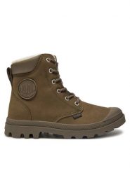 Palladium Trapery Pampa Sport Cuff Wps 72992-222-M Brązowy. Brązowe buty zimowe męskie Palladium, bez wzorów, z nubiku, sportowe, bez obcasa, bez zapięcia. Za 839.00 zł.
