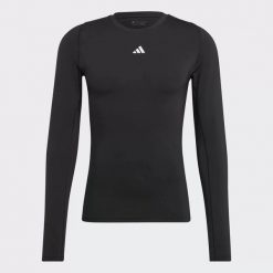 Koszulka męska adidas Techfit Aeroready Long Sleeve Tee. Czarne bielizna termoaktywna męska ADIDAS, m, bez wzorów, bez ramiączek, do piłki nożnej, techfit (adidas). W wyprzedaży za 132.55 zł.