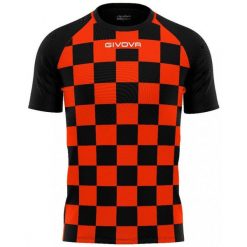 Givova Dama Sportowa Koszulka Pomarańczowo-Czarna - Oddychająca i Elastyczna. Czarne t-shirty sportowe męskie Givova, bez wzorów, z dzianiny, sportowe, bez ramiączek. Za 70.19 zł.