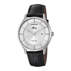 Zegarek "18420/2" w kolorze czarno-srebrnym. Czarne, analogowe zegarki męskie Nixon, Esprit, ze skóry. W wyprzedaży za 359.95 zł.