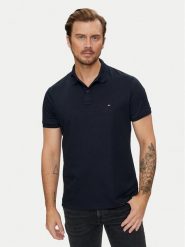 Tommy Hilfiger Polo Essential MW0MW35585 Granatowy Regular Fit. Niebieskie koszulki polo męskie Tommy Hilfiger, m, bez wzorów, z bawełny, bez kołnierzyka, bez ramiączek. Za 239.99 zł.