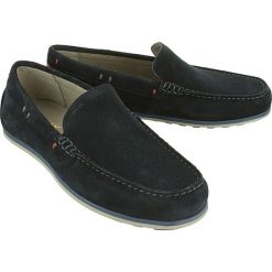 GEOX U824LA MARVIN A 00022 C4002 navy, półbuty męskie. Niebieskie codzienne półbuty męskie Geox, bez wzorów, ze skóry, bez obcasa, bez zapięcia. W wyprzedaży za 307.90 zł.
