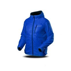 Kurtka Trimm DOUBLE. Niebieskie kurtki męskie TRIMM, bez wzorów, sportowe, bez ramiączek, z kapturem. W wyprzedaży za 308.00 zł.