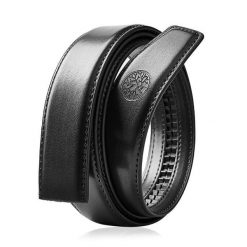 Wymienny pas bez klamry C35 ELITE Czarny 110. Czarne paski męskie Betlewski, bez wzorów, ze skóry. Za 69.99 zł.