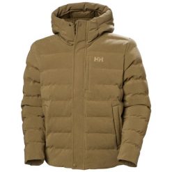 Kurtka z kapturem Helly Hansen Alby. Brązowe kurtki męskie Helly Hansen, bez wzorów, z puchu, sportowe, bez ramiączek, z kapturem. W wyprzedaży za 1,088.50 zł.