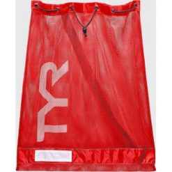 Worek plecak pływacki unisex Tyr Alliance Mesh Equipment. Czerwone plecaki męskie TYR, bez wzorów, z meshu. Za 129.99 zł.